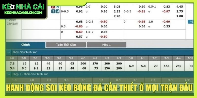 Soi Kèo Bóng Đá: 5+ Yếu Tố Giúp Bạn Thắng 85% Ngay Lần Đầu 2 Hành động soi kèo bóng đá cần thiết ở mọi trận đấu