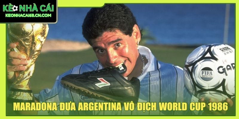 Diego Maradona Và Di Sản Bóng Đá Đi Cùng Năm Tháng 4 Maradona đưa Argentina lên ngôi vô địch World Cup 1986